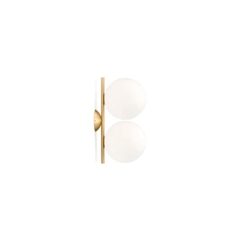 Flos IC C/W1 Double Applique Wall or Ceiling Lamp