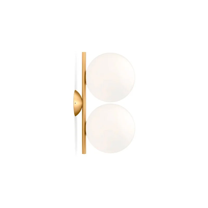 Flos IC C/W2 Double Applique Wall or Ceiling Lamp