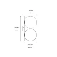 Flos IC C/W2 Double Lampada da Parete o Soffitto