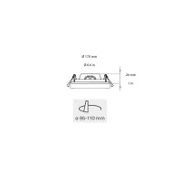 Lampo STLED round series recessed panel Lampo STLED round series recessed panel