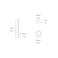 Novantadieci 9010 Oolite Cup led bollard
