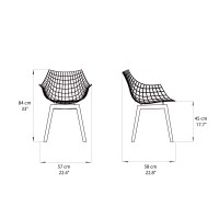 Driade Meridiana chair in ash wood