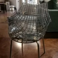Driade Meridiana chair in steel