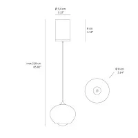 Vivida Sky Fall Lens led suspension lamp 6w