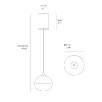 Vivida Sky Fall led suspension lamp 6w