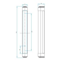 Astro Lighting Belgravia 700 Lampada da Parete Applique T5