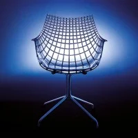 Driade Meridiana armchair in steel