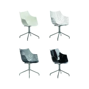 Driade Meridiana armchair in steel