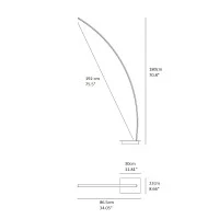 Vivida Bracket led floor lamp tunable white