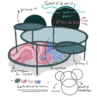 Driade Sangaku coffee table