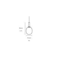 Brokis Ivy Single M led suspension lamp