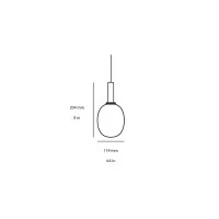 Brokis Ivy Single L led suspension lamp