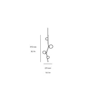 Brokis Ivy Vertical 4 led suspension lamp
