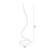 Vivida Light-Line spiral led floor lamp dimmable