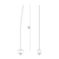 Vivida Light-Line led floor lamp dimmable
