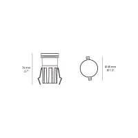 Flos C-Me Opal Round 40 incasso led IP67