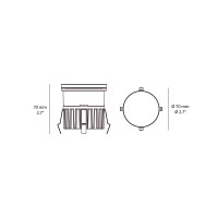 Flos C-Me Round 70 incasso led IP67