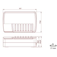 QLT alimentatore con dimmer a pedale 24v
