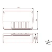 QLT driver push pedal dimmer 24v