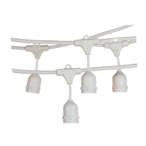 White String Light 10 Lamp holder E27 10 meter Outdoor