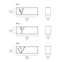 Minotti TRI decorative shelf