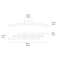 Vivida Bow plafoniera small led tunable white