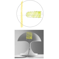 Martinelli Luce Cobra E27 Table Lamp Design by Giorgio Brogi