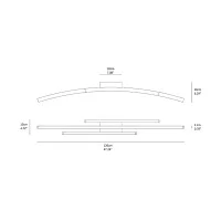 Vivida Bow ceiling light medium led tunable white