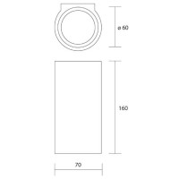 copy of Isyluce E-sea lampada GU10 da soffitto cilindrica