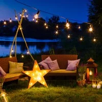 White string light 11 meters 11xE27 IP65