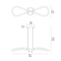 Vivida Light Line chandelier led