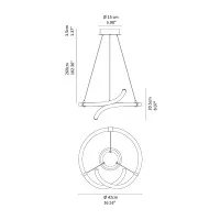 Vivida Light Line 42 chandelier led