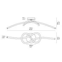 Vivida Light Line 121 wall light led