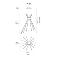 Vivida Light Tipi chandelier led