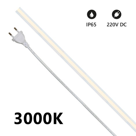 Striscia LED 5 Metri COB Milky 14W/m 220V IP65 dimmerabile