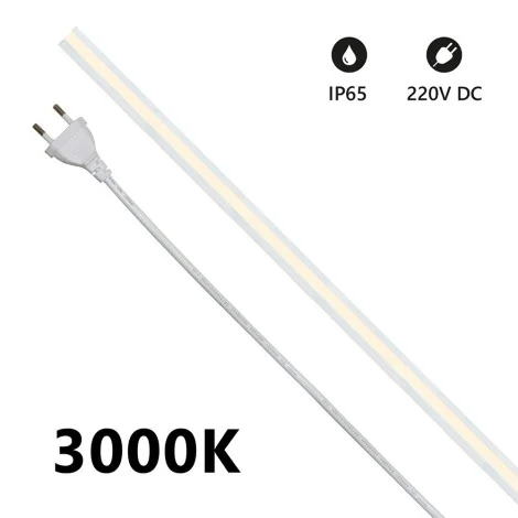 Striscia LED 5 Metri COB Milky 14W/m 220V IP65 dimmerabile
