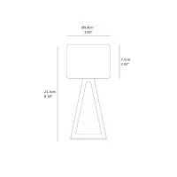 Vivida Pup Glass led table lamp