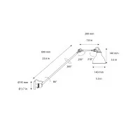 DCW Lampe Gras 304 L60 lampada da parete