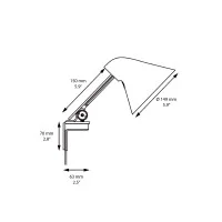 Louis Poulsen NJP Short Arm wall lamp