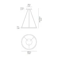 Vivida Hurricane 1 lampada a sospensione led