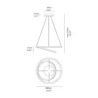 Vivida Hurricane 2 lampada a sospensione led