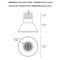 Flos Light Bell Reflector suspension
