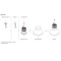 Flos Light Bell Reflector sospensione