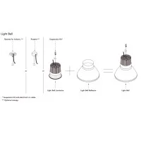 Flos Light Bell Reflector sospensione Flos Light Bell Reflector sospensione