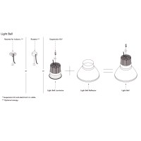 Flos Light Bell Reflector suspension