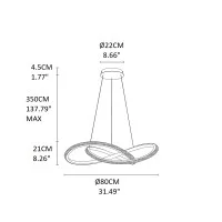 Pan Infinity 80 chandelier led