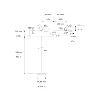 DCW Lampe Gras 411 floor lamp