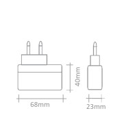QLT alimentatore 8,4W 350mA con interruttore e presa