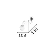 Ideal Lux Oby applique da parete orientabile