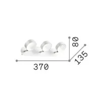 Ideal Lux Oby ceiling lamp adjustable